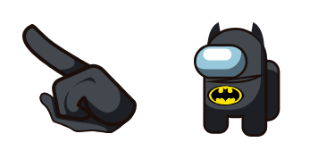 Among Us Batman Character cute cursor