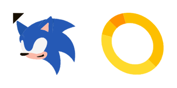 Cool Super Sonic cute cursor