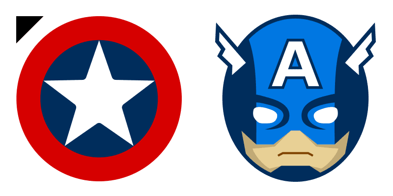 Captain America cute cursor