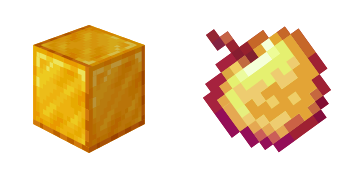 Gold and Golden Apple cute cursor