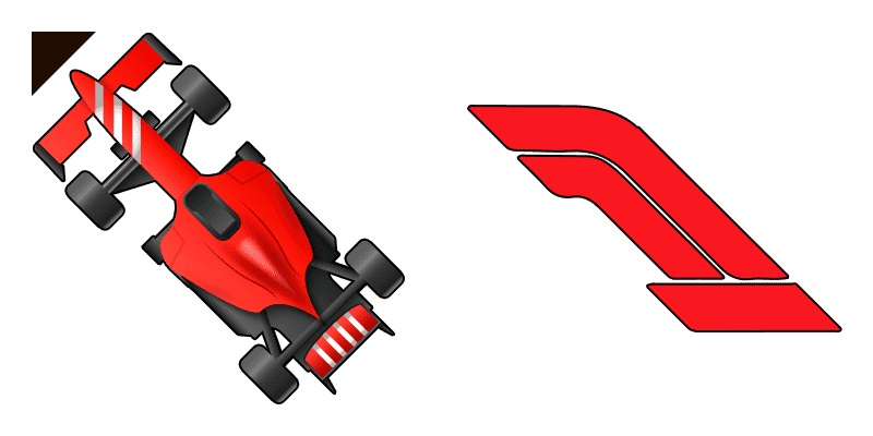 Formula 1 car cute cursor