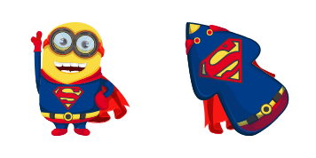 Minion Superman Character cute cursor