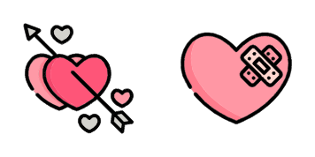 Pink Valentine Day cute cursor