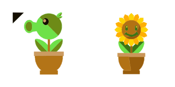 Sunflovewer Plants vs. Zombies cute cursor