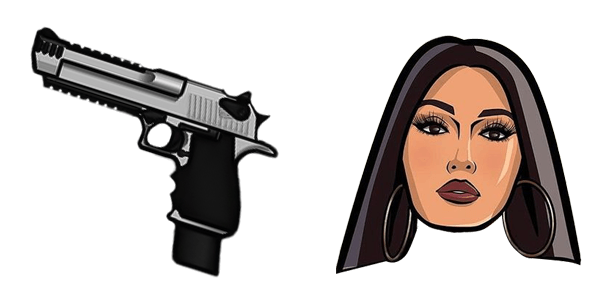 Hot Girl With Gun GTA cute cursor