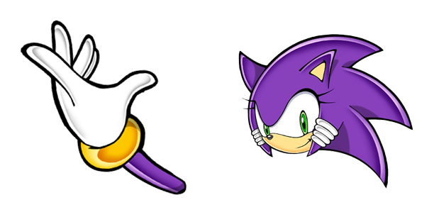 The Purple Sonic Girl cute cursor