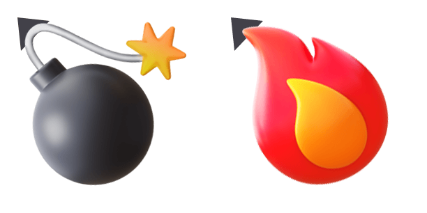 Bomb Fire 3D Emoji