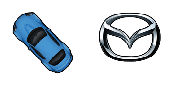 Blue Mazda RX-8 cute cursor
