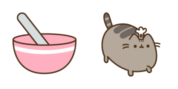 Pusheen the Chef & Cooking Bowl