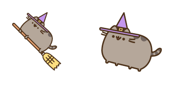 Pusheen the Witch Animated cute cursor