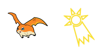 Digimon Patamon & Crest of Hope Animated cute cursor