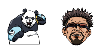 Jujutsu Kaisen Masamichi Yaga & Panda Animated cute cursor