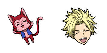 Fairy Tail Lector & Sting Eucliffe Animated cute cursor