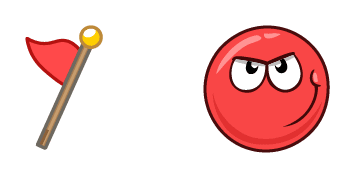 Red Ball 4 Animated cute cursor