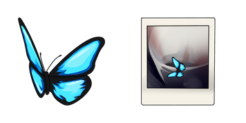 Life is Strange Blue Butterfly cute cursor