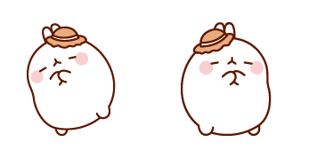 Molang with Hat Animated