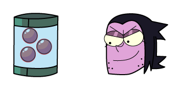 OK K.O.! Professor Venomous & Orbs Jar Animated cute cursor