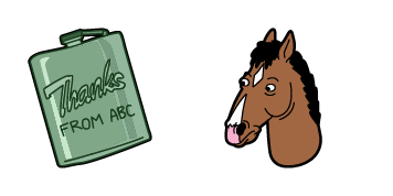 Bojack Horseman & Flask cute cursor