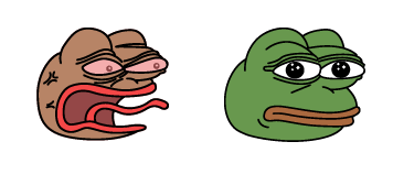 Angry Pepe the Frog Animated cute cursor