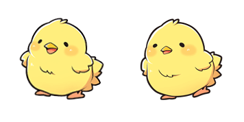 Cute Yellow Chick Animated