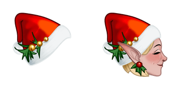 Christmas Elf & Hat cute cursor