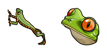 Red-Eyed Tree Frog cute cursor