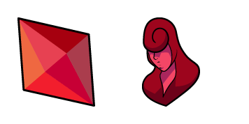 Steven Universe Red Diamond cute cursor