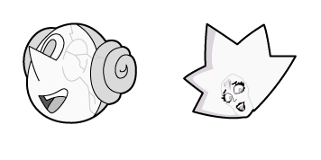 Steven Universe White Pearl & White Diamond cute cursor