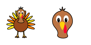 Thanksgiving Turkey Animated cute cursor