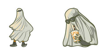 Halloween Trendy Ghost Animated