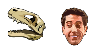 Friends Ross Geller & Dinosaur Skull