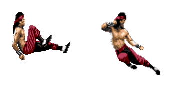Mortal Kombat Liu Kang Pixel Animated Cursor
