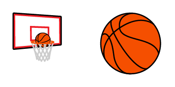 Basketball Hoop & Ball Animated