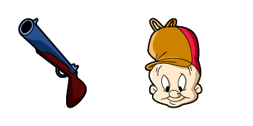 Looney Tunes Elmer Fudd & Double-Barreled Shotgun cute cursor