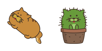 Doodle Cats Cactus