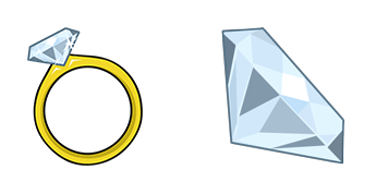 Jewelry Ring & Diamond Animated cute cursor