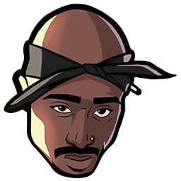 2Pac Hip-Hop Rappers hand cursor