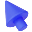 3D Purple Classic arrow cursor