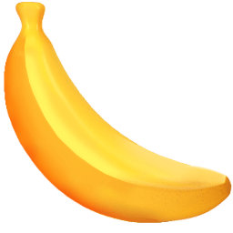 Banana 3D Emoji arrow cursor