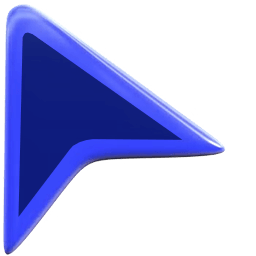 Blue Arrow Classic hand cursor