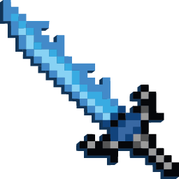 Blue Fire Sword Skin Minecraft arrow cursor