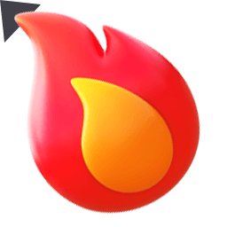 Bomb Fire 3D Emoji hand cursor