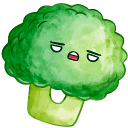 Broccoli Kawaii Food And Drinks hand cursor