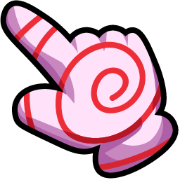 Candy Impostor Among Us hand cursor