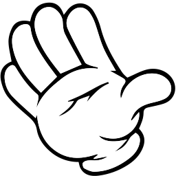 Cartoon Gesture Rock Hand Classic hand cursor