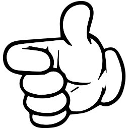 Cartoon Thumb Up Classic hand cursor