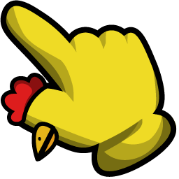 Chicken Impostor Among Us hand cursor