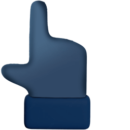 Classic Dark Blue Classic hand cursor