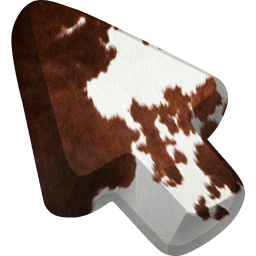 Cow Animal Skin Texture arrow cursor