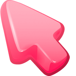 Crimson Pink Color arrow cursor